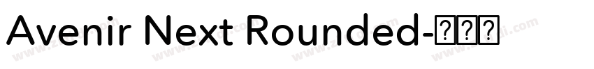 Avenir Next Rounded字体转换